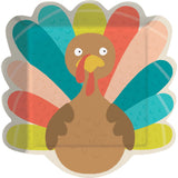 Turkey Feast Fun-Shaped Paper Dinner Plate