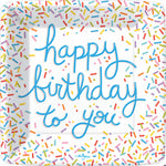 Birthday Sprinkles Paper Dessert Plate