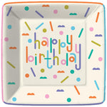 Dashes and Dots Paper Dessert Plate