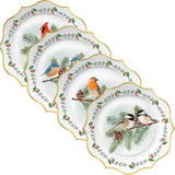 Snow Day Birds Paper Dessert Plate