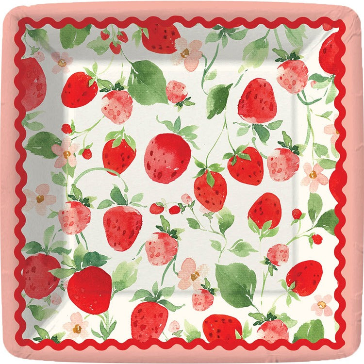 Berry Sweet Paper Dessert Plate