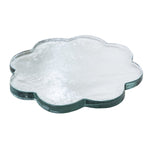 Pressed Glass Scalloped Cheese/Serving Board