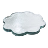 Pressed Glass Scalloped Cheese/Serving Board
