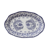 Blue and White Hand Painted Platter