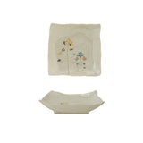 Shaped Plate with Flowers