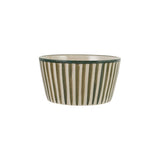 Green Striped Bowl