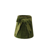 Green Velvet Pleated Clip-on Lampshade