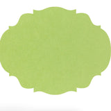 Die-cut Bright Green French Frame Placemat