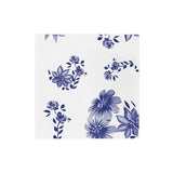 Blue and White Floral Dinner Napkins