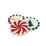 Trees S/4 Coasters with Pom-Poms