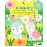Bunnies Coloring Book + Stickers