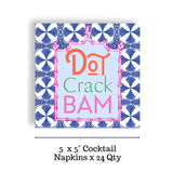 Mahjong Blue Tile Bev Napkin