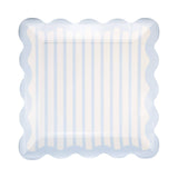 Blue Striped 10" Plate