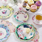 Multicolored Floral Paper Plates