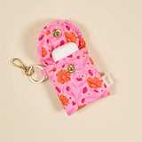 Poppin' Petals Hot Pink Puffy Earbud Case