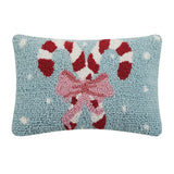 Holiday Candy Canes Pillow