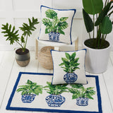 Blue Bird Of Paradise Hook Pillow