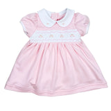 Emily and Ethan Pink Smocked Collared Dress Set