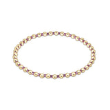 Hope Grateful Bracelet Pink Metallic