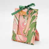 Mini Hand-Marbled Picture Frame Ornament | Peony Bloom