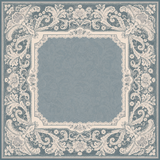 Something Blue — Steel Blue Lace Mahjong Mat