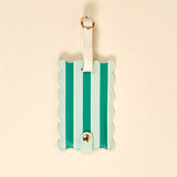 Sicily Stripes Teal Jetsetter Luggage Tag