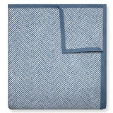 Harborview Herringbone Cornflower Blanket