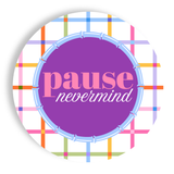 Mahjong Appetizer “Pause Nevermind” Plates