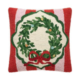 Holiday Frames Wreath Hook Pillow