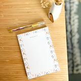 Reminders Notepad | Floral Notepad | Office Stationery