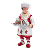 Gingerbread Chef Santa Figurine
