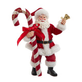 Fabriche Santa with Candy Cane