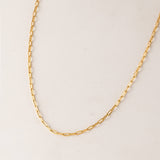 Paperclip Chain Necklace | Layering Necklace | 18K Chain