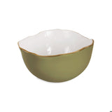 Leaf Green & White Encanto Osaka Large Bowl