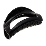 Cutout Curve Claw Clip-Black