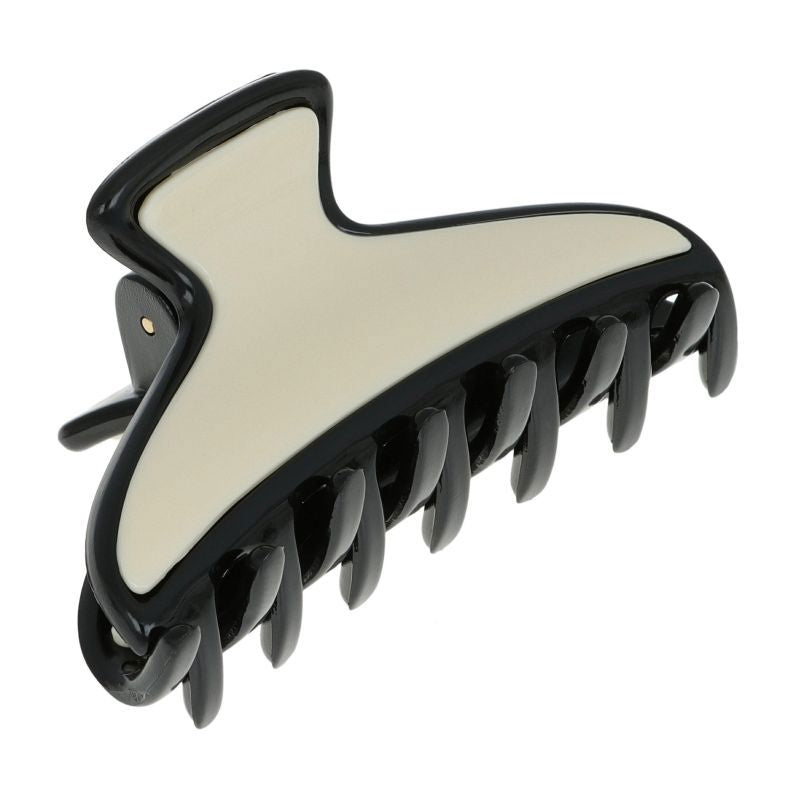 Maybell Mini Claw Clip-Black/Ivory