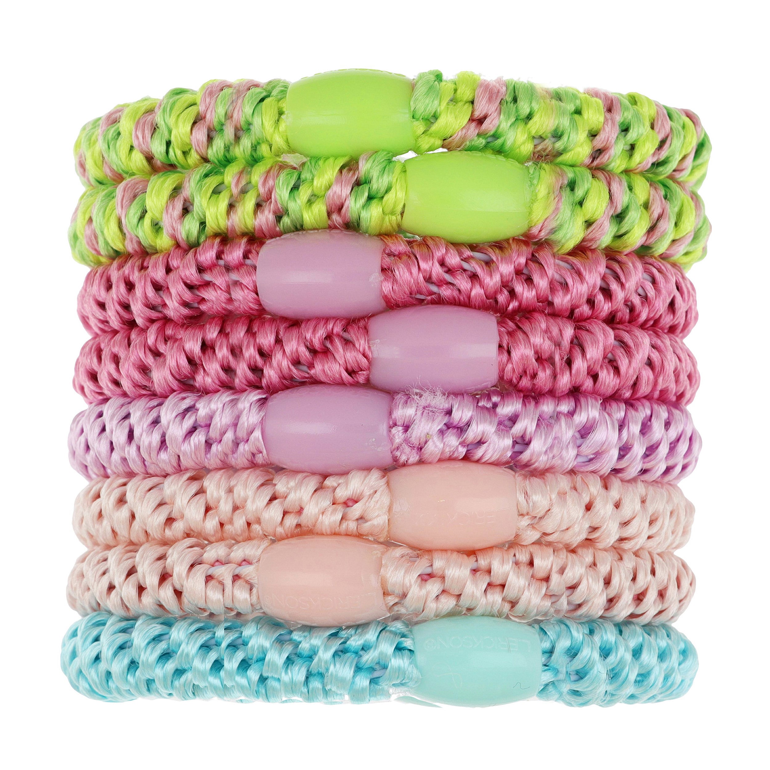 Grab & Go Ponytail Holders - Set of Eight-Cabana