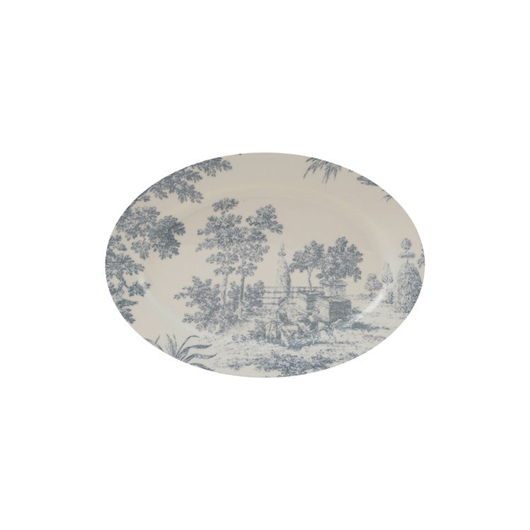 Oval Stoneware Toile Platter