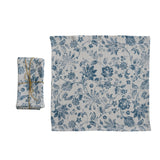 Floral Cotton Slub Printed Napkins S/4