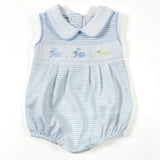 Hoppity Hop Classics Smocked Bubble Blue