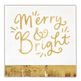 Merry + Bright Foil Fringe Napkin