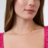 Gold Valencia Delicate Station Necklace