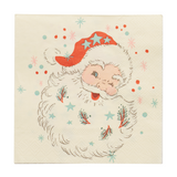 Vintage Santa Cocktail Napkin