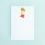 Dog in Rainboots Notepad