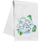 Single Blue Hydrangea Kitchen Towel
