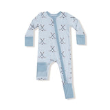 Hockey Stone Blue 2 Way Zipper Romper