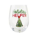 Christmas Icon Wine Glasses