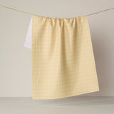 Confetti Tiles Tea Towel - Yellow
