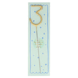 Gold Sparkler Number Candle