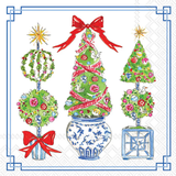 Bright Topiary Trees Bev Napkin